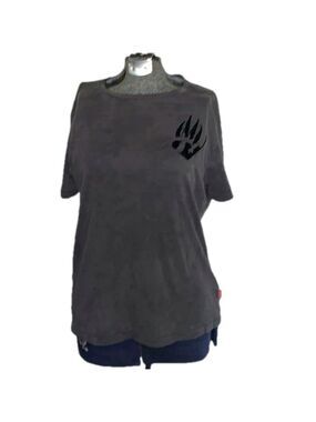 BOSS Hugo Boss Grey Paw Print T-Shirt Medium